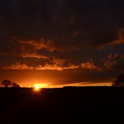 Le coucher de soleil est toujours magnifique